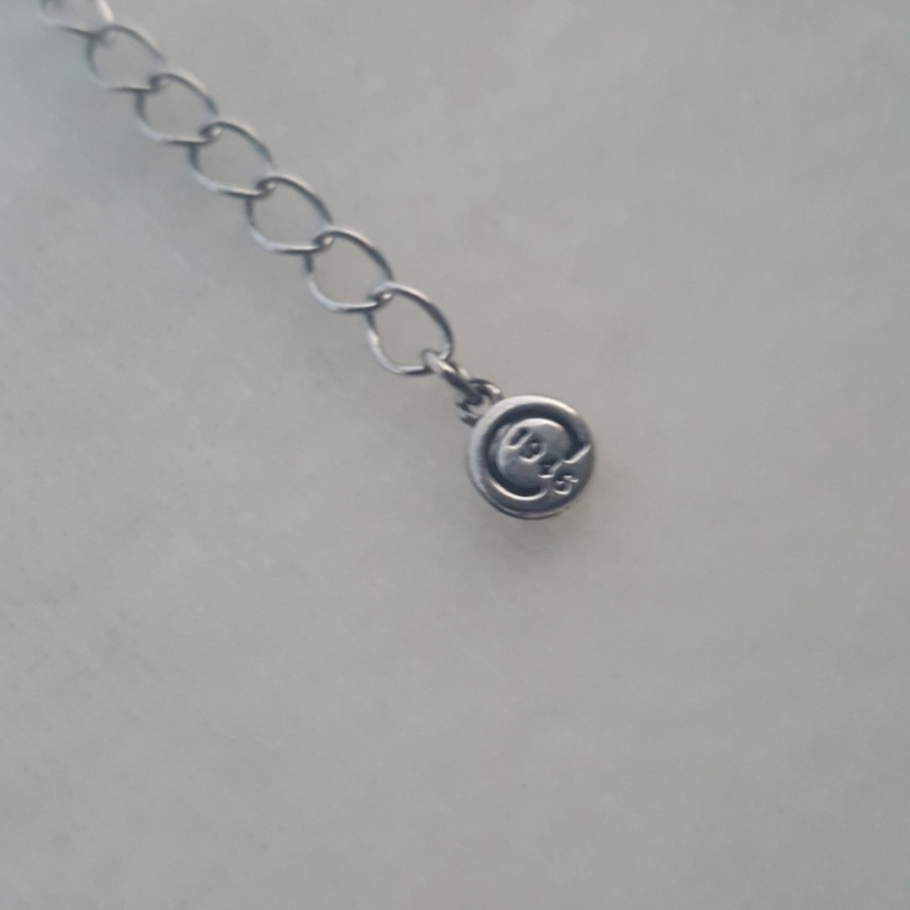 C1946 Blue Gradient Silvertone Necklace Earrings - image 7